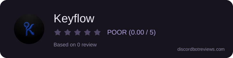 Rating widget preview for Keyflow