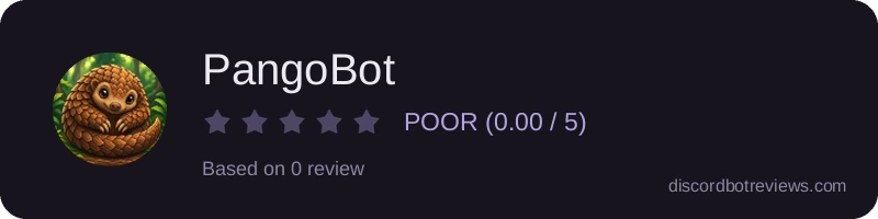 Rating widget preview for PangoBot