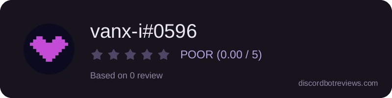 Rating banner for vanx-i#0596