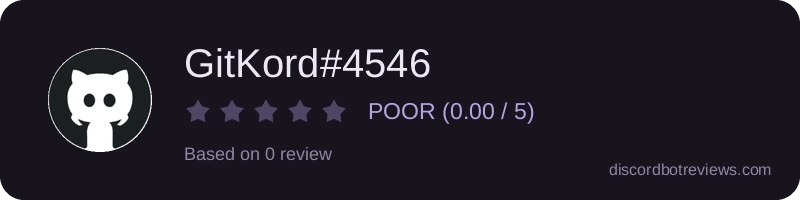 Rating widget preview for GitKord#4546