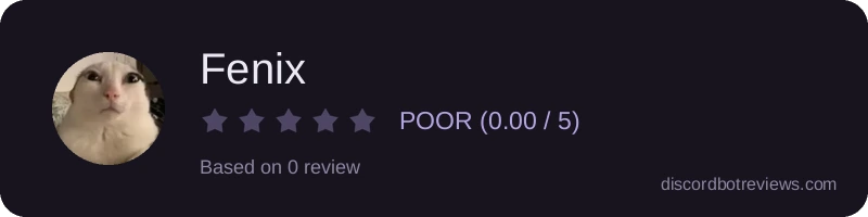 Rating widget preview for Fenix