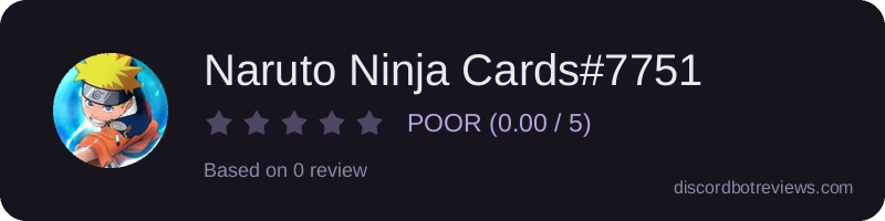 Rating banner for Naruto Ninja Cards#7751