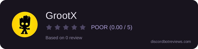 Rating banner for GrootX