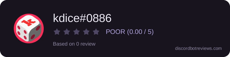 Rating widget preview for kdice#0886