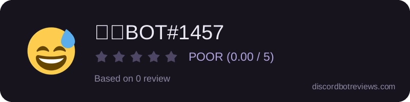 Rating banner for 冷笑BOT#1457