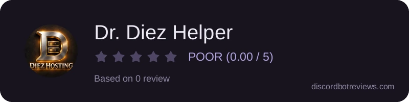 Rating widget preview for Dr. Diez Helper
