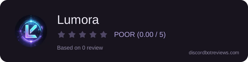 Rating widget preview for Lumora