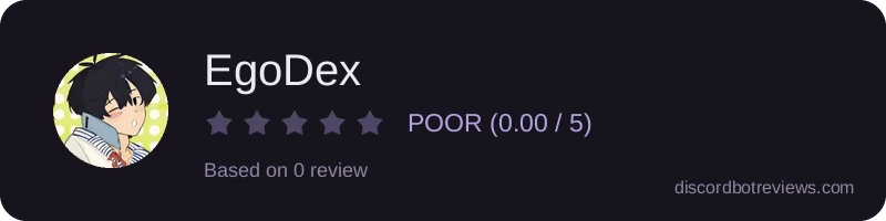 Rating widget preview for EgoDex