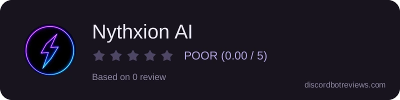 Rating widget preview for Nythxion AI