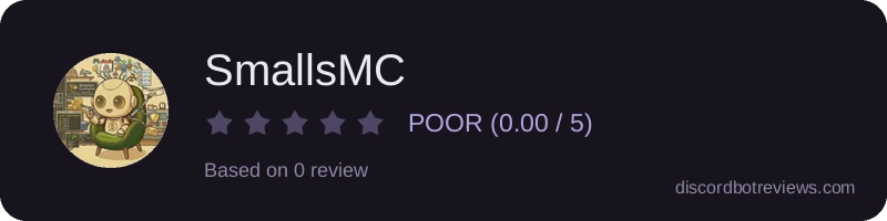 Rating widget preview for SmallsMC