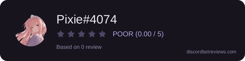 Rating banner for Pixie#4074