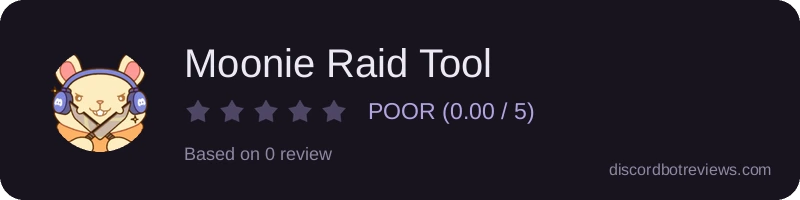 Rating widget preview for Moonie Raid Tool