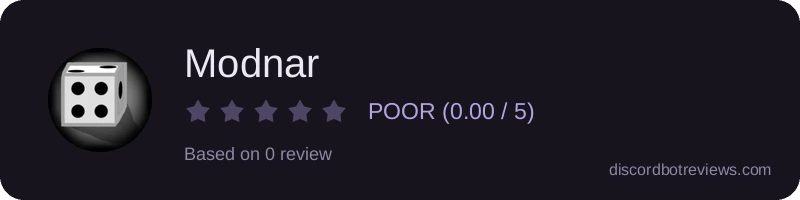 Rating banner for Modnar
