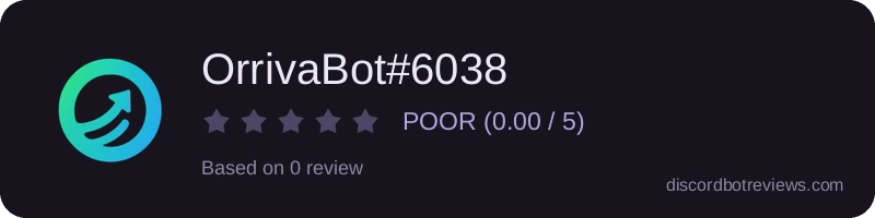 Rating banner for OrrivaBot#6038