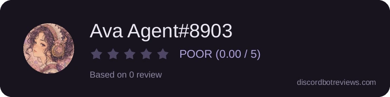 Rating widget preview for Ava Agent#8903