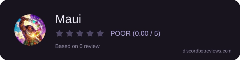 Rating widget preview for Maui