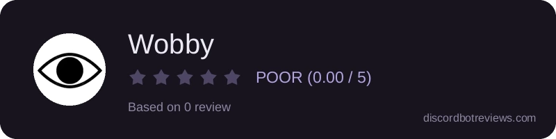 Rating widget preview for Wobby