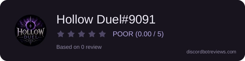 Rating widget preview for Hollow Duel#9091