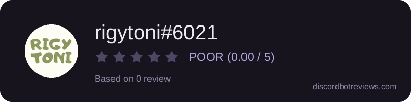Rating banner for rigytoni#6021