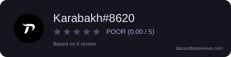 Rating widget preview for Karabakh#8620