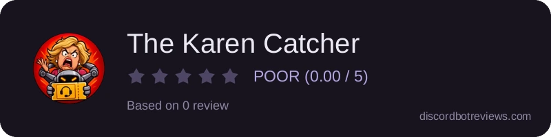 Rating widget preview for The Karen Catcher
