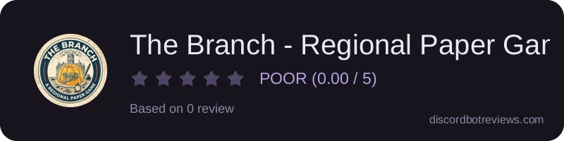 Rating widget preview for The Branch - Regional Paper Game