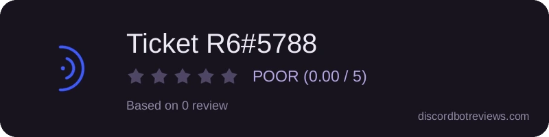 Rating banner for Ticket R6#5788