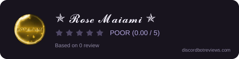 Rating widget preview for ✯ 𝓡𝓸𝓼𝓮 𝓜𝓪𝓲𝓪𝓶𝓲 ✯