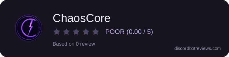 Rating widget preview for ChaosCore
