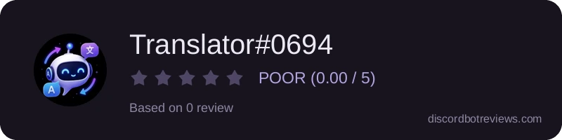 Rating banner for Translator#0694