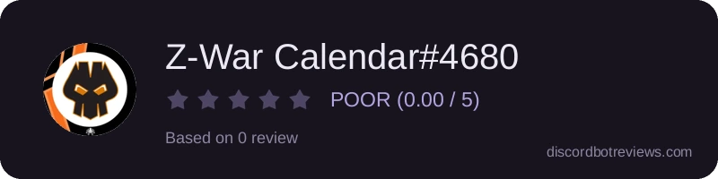 Rating widget preview for Z-War Calendar#4680