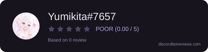 Rating widget preview for Yumikita#7657