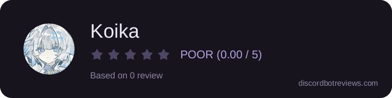 Rating widget preview for Koika