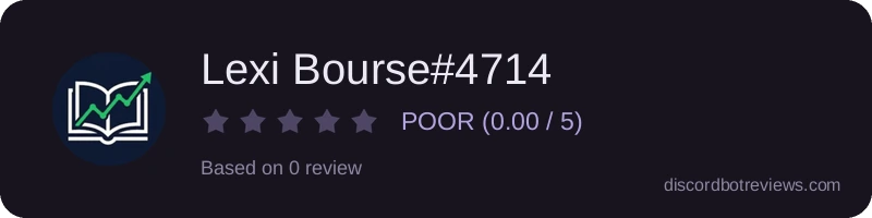 Rating widget preview for Lexi Bourse#4714