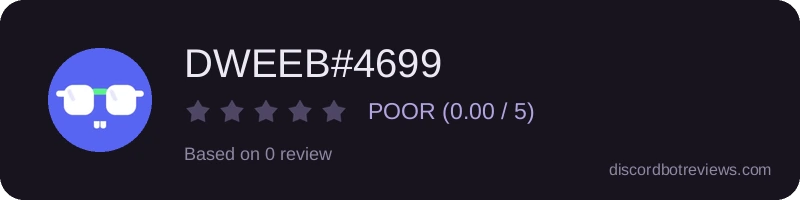 Rating widget preview for DWEEB#4699