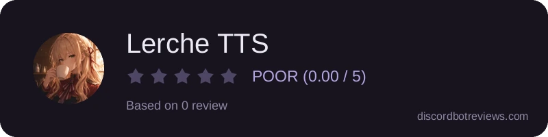 Rating widget preview for Lerche TTS
