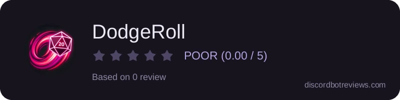 Rating widget preview for DodgeRoll