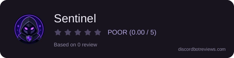 Rating widget preview for Sentinel