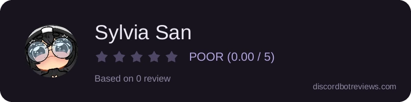 Rating widget preview for Sylvia San
