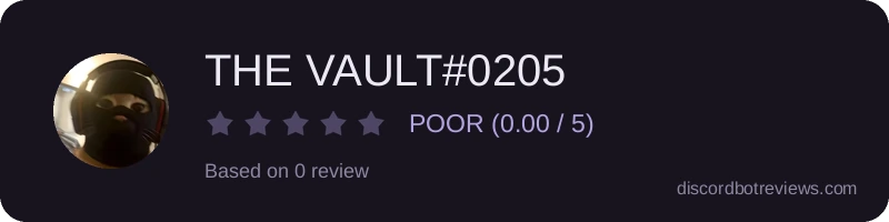 Rating widget preview for THE VAULT#0205