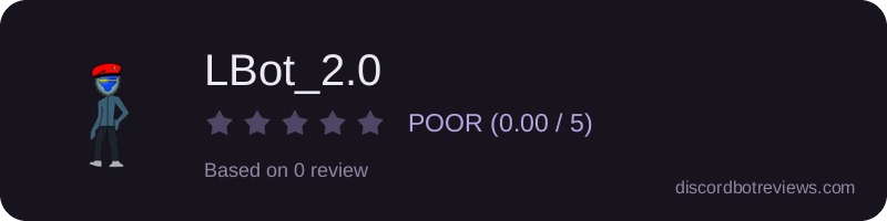 Rating widget preview for LBot_2.0
