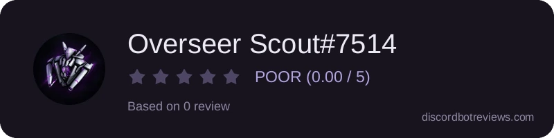 Rating widget preview for Overseer Scout#7514