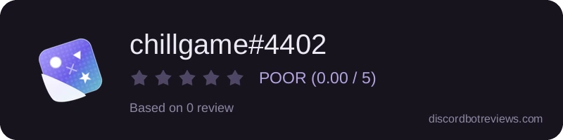 Rating banner for chillgame#4402