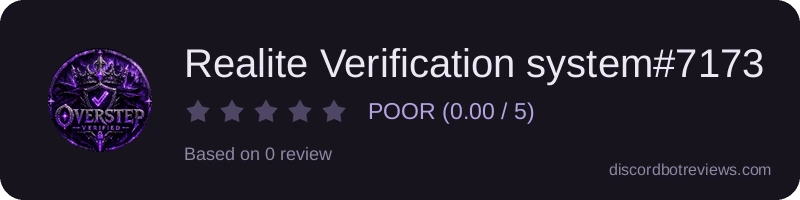 Rating widget preview for Realite Verification system#7173