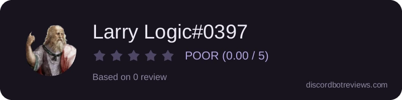 Rating widget preview for Larry Logic#0397