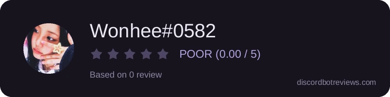 Rating widget preview for Wonhee#0582