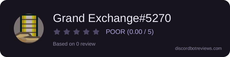 Rating widget preview for Grand Exchange#5270