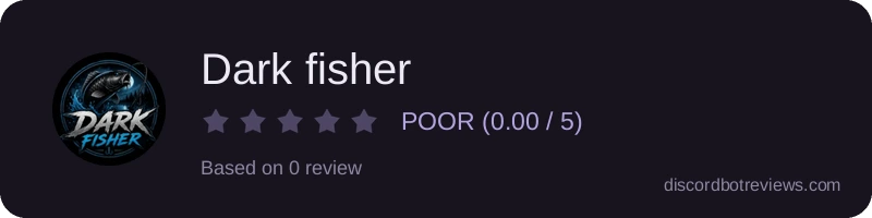 Rating widget preview for Dark fisher