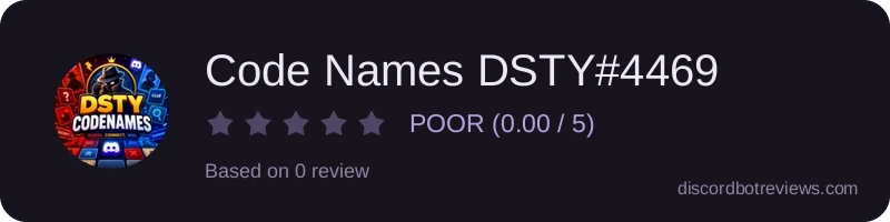 Rating widget preview for Code Names DSTY#4469
