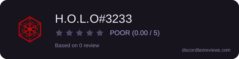 Rating banner for H.O.L.O#3233